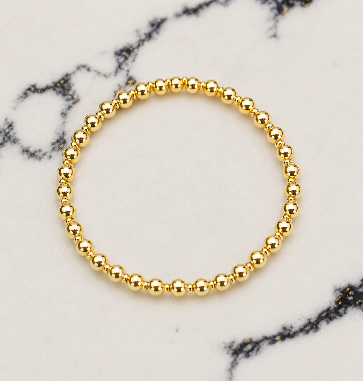 14k Gold Filled Bracelet 5mm with 2mm