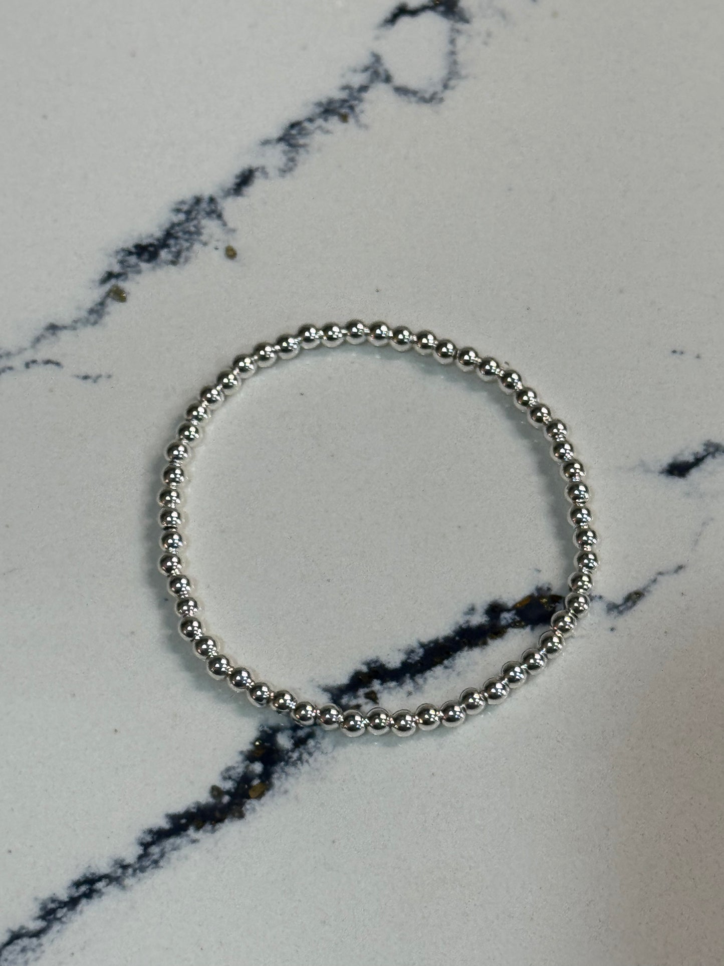 14k Gold Filled Bracelet 3mm Silver
