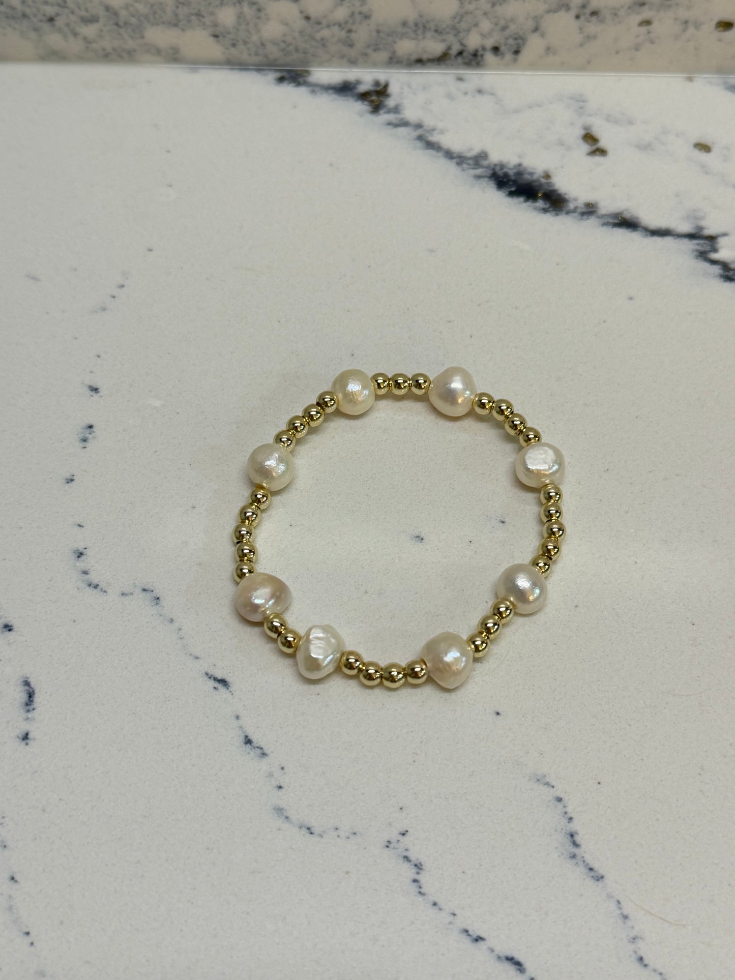 14k Gold Filled Bracelet Pearl